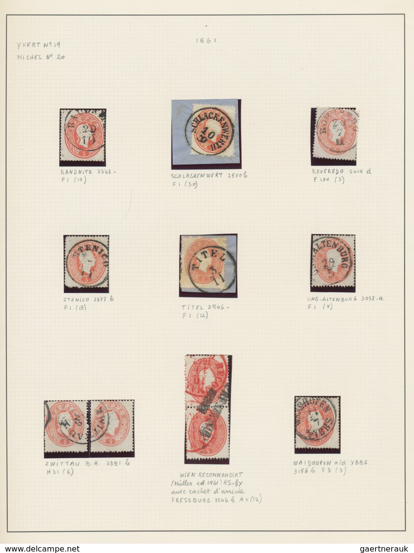 Österreich: 1850/1950, Reichhaltiger Bestand In Elf Alben Mit Schwerpunkt Auf Den Ausgaben Des Kaise - Sammlungen
