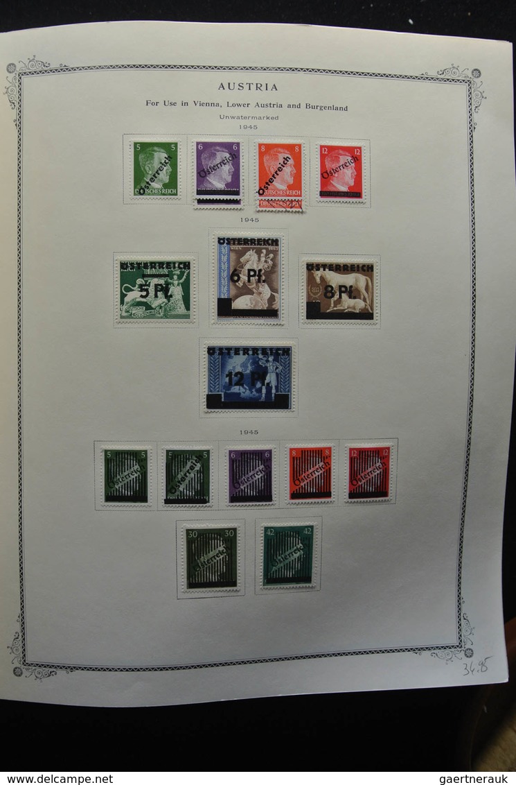 Österreich: 1850-2009: Almost complete, mostly mint hinged, partly double collection Austria 1850-20