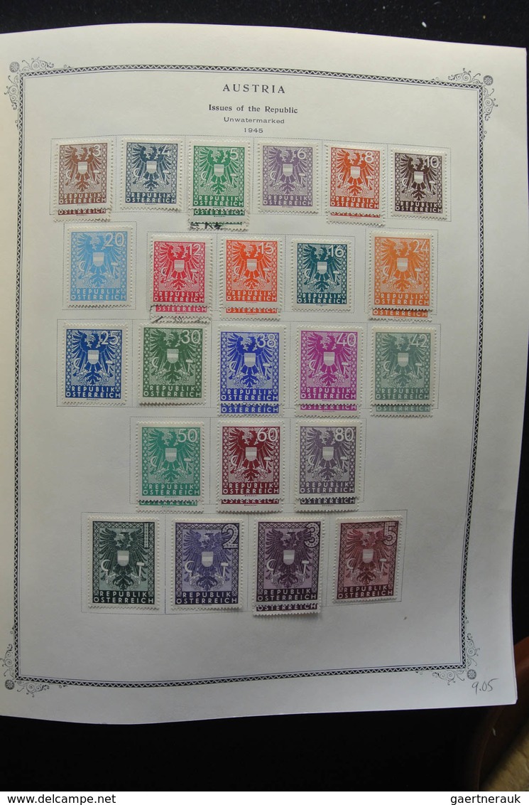 Österreich: 1850-2009: Almost complete, mostly mint hinged, partly double collection Austria 1850-20