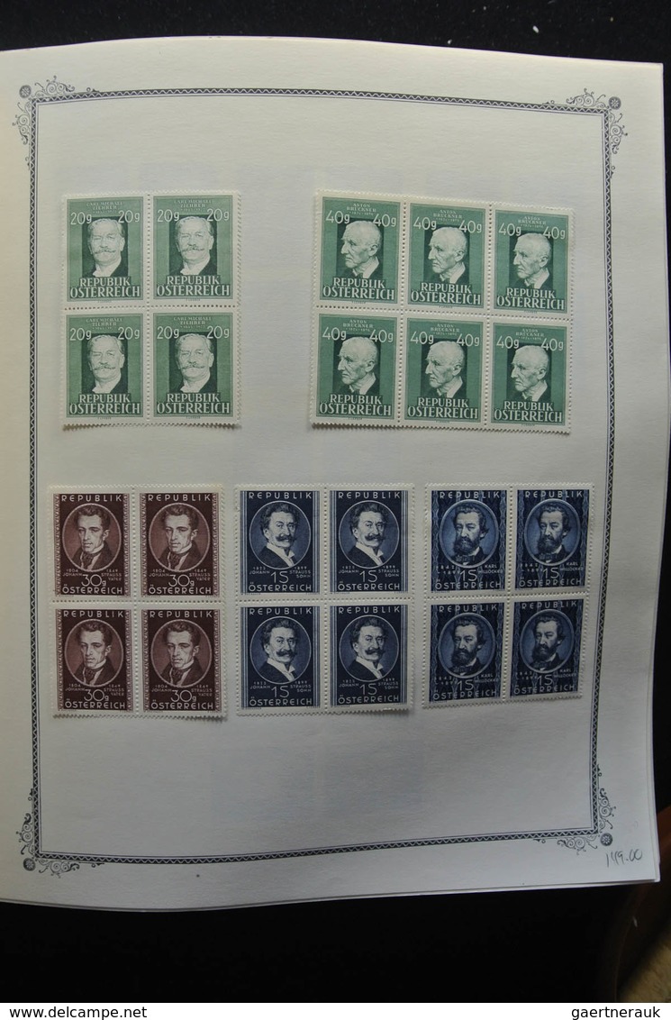 Österreich: 1850-2009: Almost complete, mostly mint hinged, partly double collection Austria 1850-20