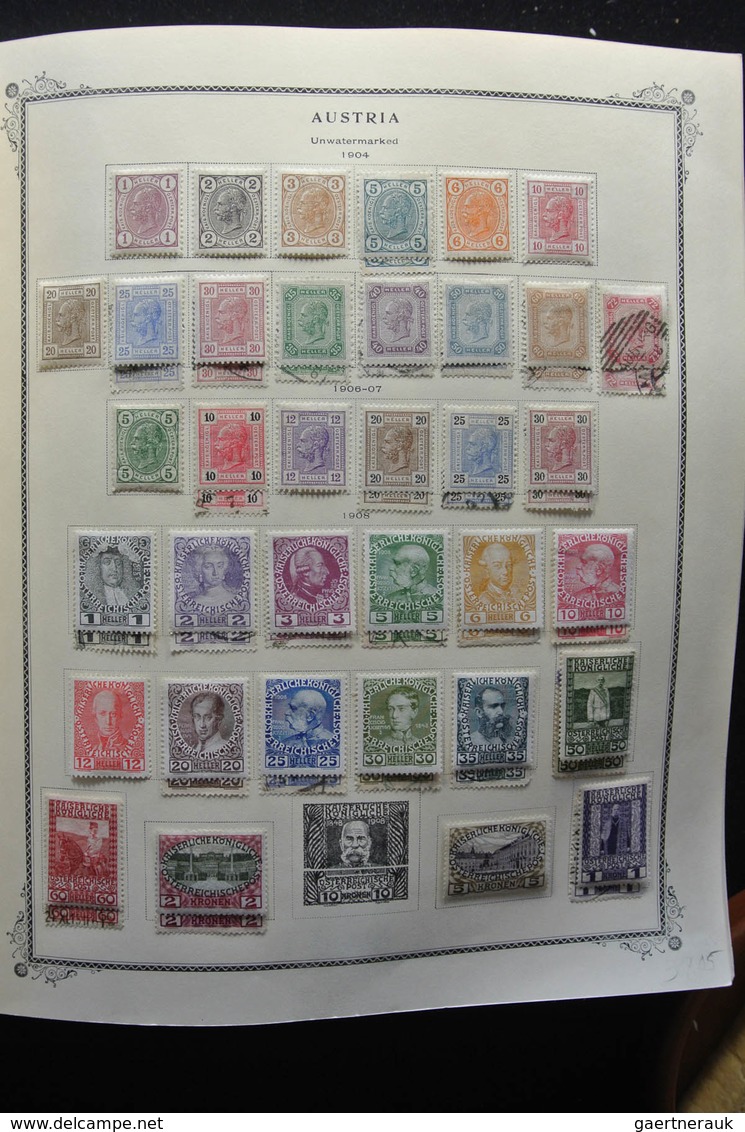 Österreich: 1850-2009: Almost complete, mostly mint hinged, partly double collection Austria 1850-20