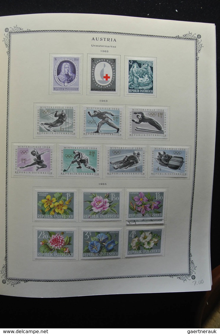 Österreich: 1850-2009: Almost complete, mostly mint hinged, partly double collection Austria 1850-20