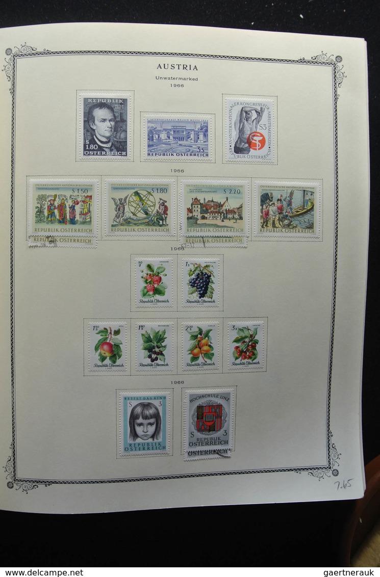 Österreich: 1850-2009: Almost complete, mostly mint hinged, partly double collection Austria 1850-20