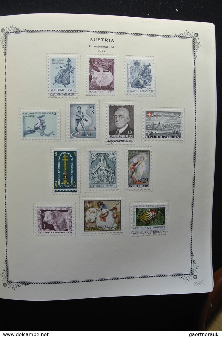 Österreich: 1850-2009: Almost complete, mostly mint hinged, partly double collection Austria 1850-20