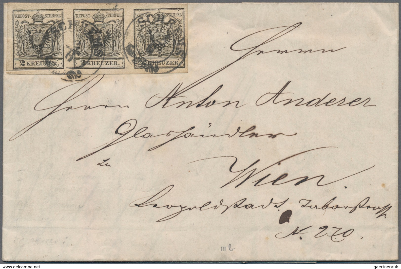 Österreich: 1853/1858, Partie Von 19 Briefhüllen Mit Frankaturen Der Ersten Ausgabe, Dabei Nette Ste - Sammlungen