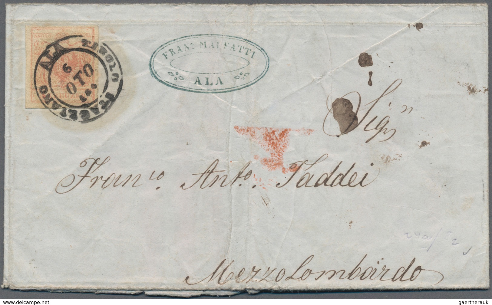 Österreich: 1853/1858, Partie von 19 Briefhüllen mit Frankaturen der ersten Ausgabe, dabei nette Ste