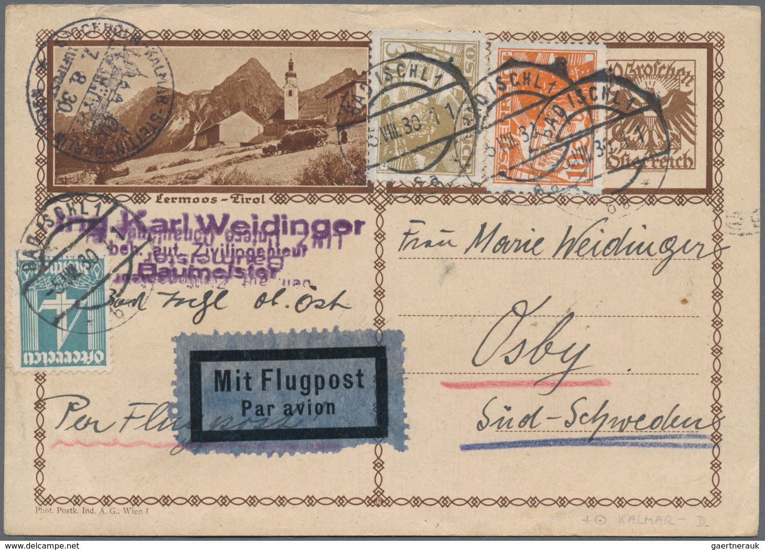 Österreich: 1855/1935 (ca.), Partie Von Ca. 114 Briefen Und Karten Incl. Feldpost, Dabei Frankaturen - Sammlungen