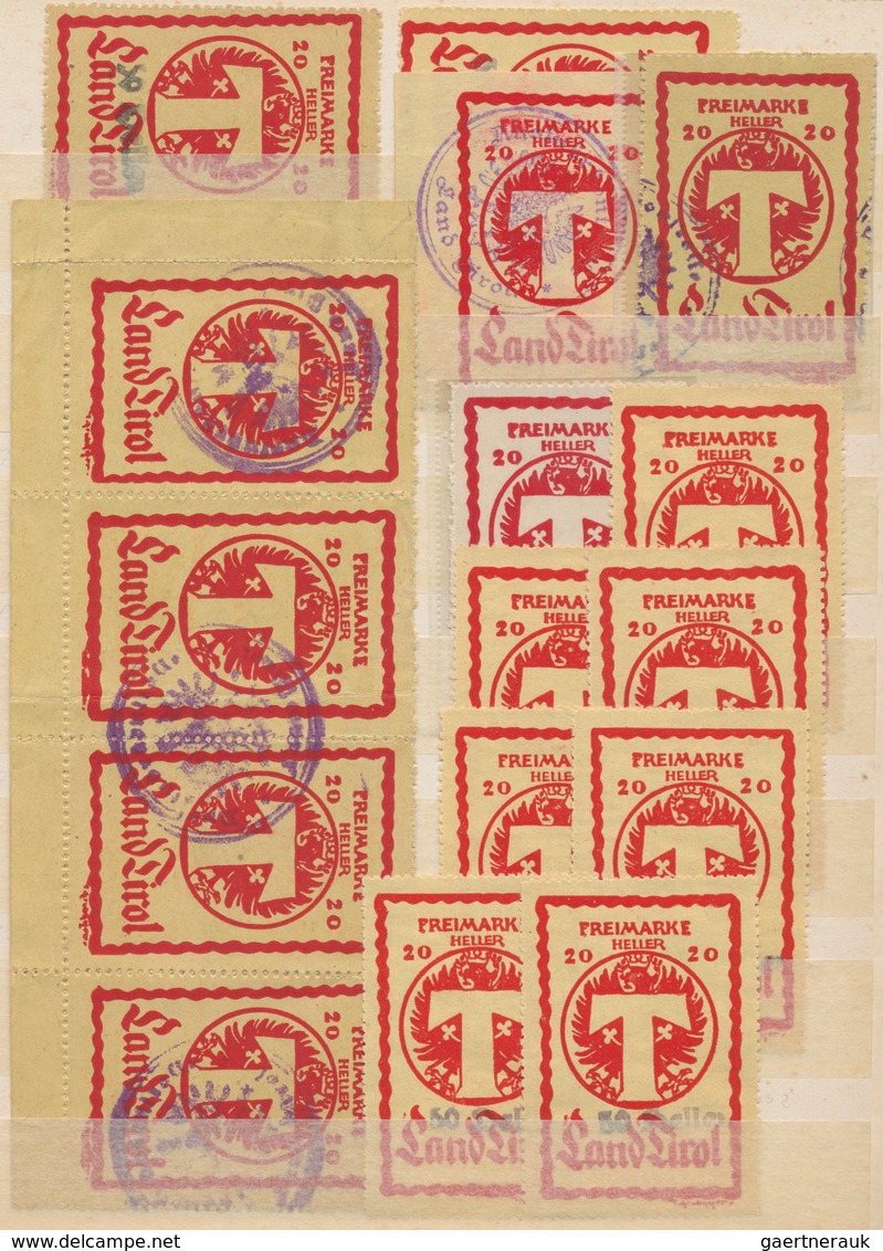 Österreich: 1870/1946 (ca.), Vielseitiges Konglomerat Im Steckbuch, Dabei Telegraphenmarken, Interes - Sammlungen