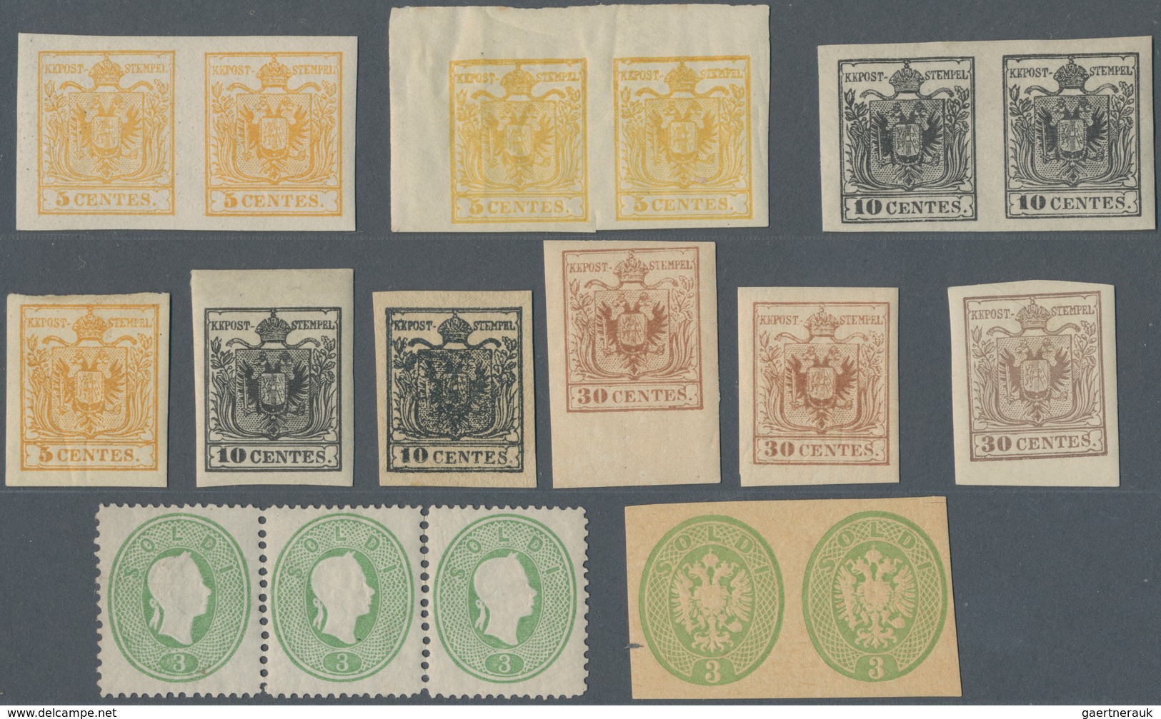 Österreich: 1886/1894 (ca.), NEUDRUCKE: Umfangreicher Bestand Mit Ca. 200 Meist Neudrucken Der 1. Bi - Sammlungen