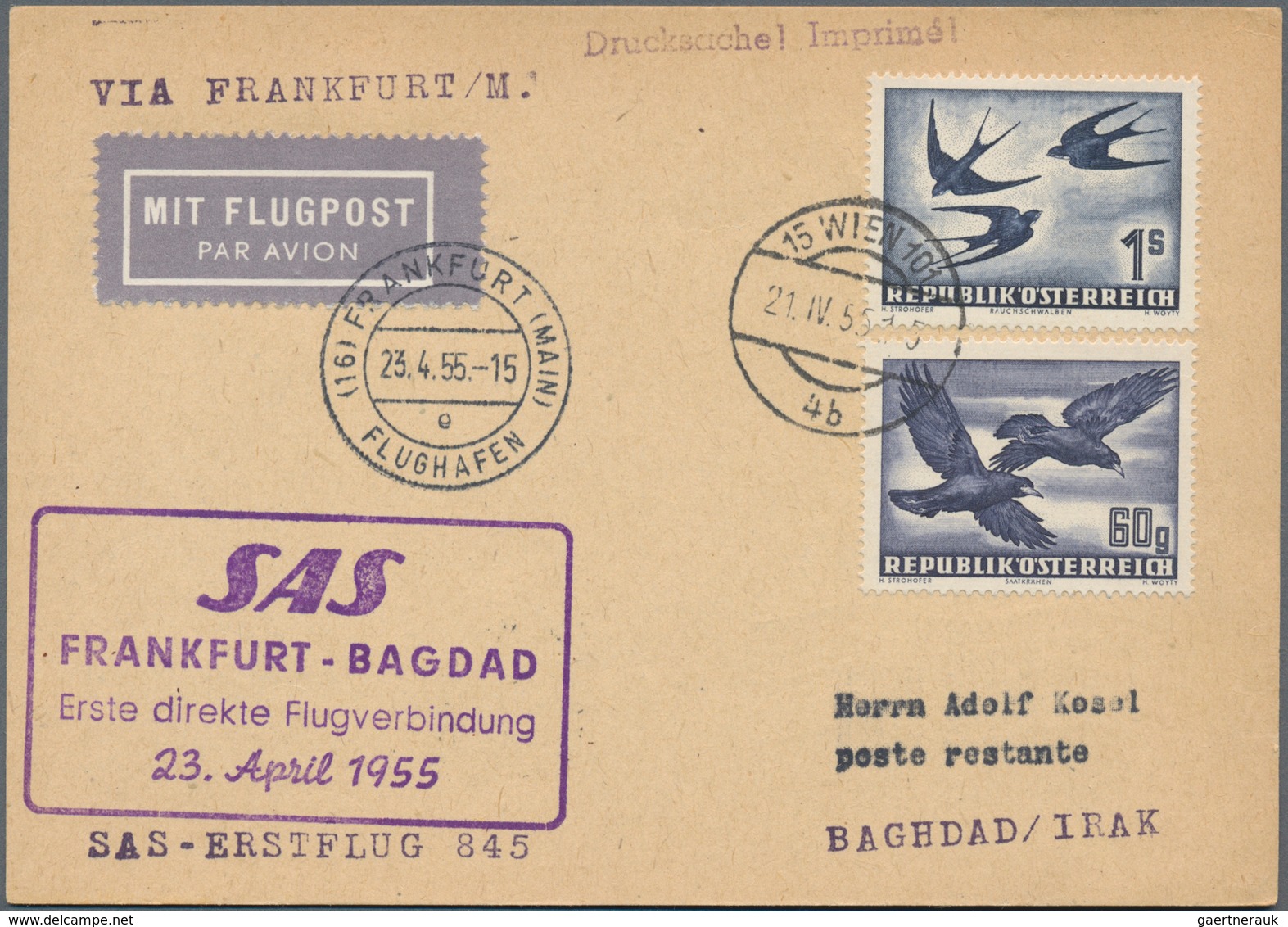 Österreich: 1890/1958 (ca.), Bestand Mit 40 Belegen Meist Briefe Und Ein Paar Ganzsachen Dabei Etlic - Sammlungen