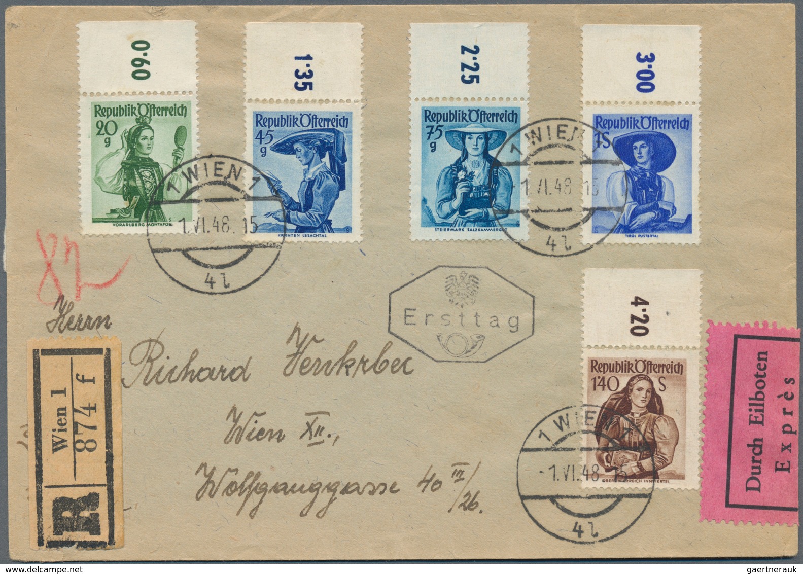 Österreich: 1890/1958 (ca.), Bestand Mit 40 Belegen Meist Briefe Und Ein Paar Ganzsachen Dabei Etlic - Colecciones