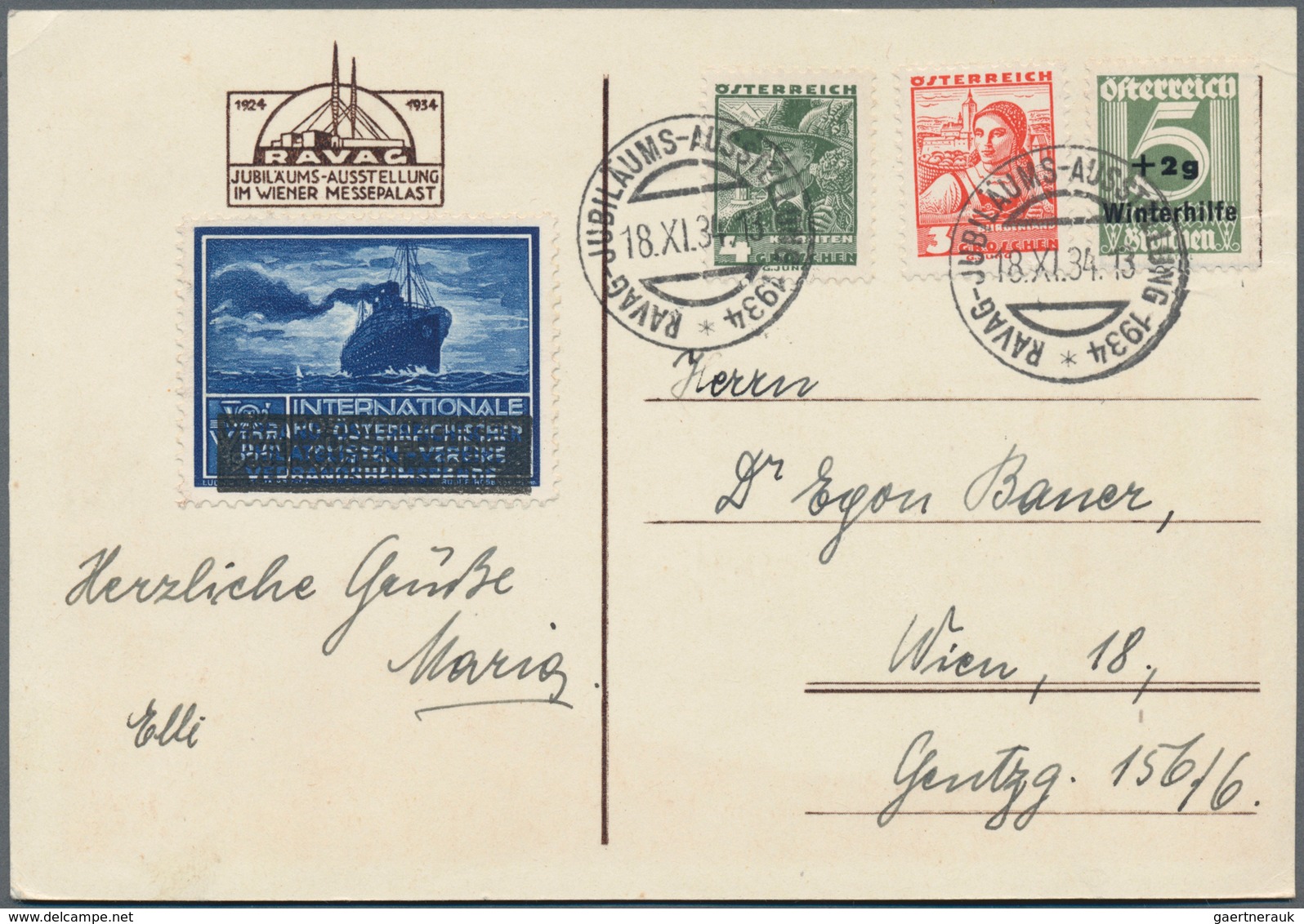 Österreich: 1895/1965 (ca.), Vielseitige Partie Von Ca. 85 Briefen Und Karten Mit Philatelistischen - Colecciones