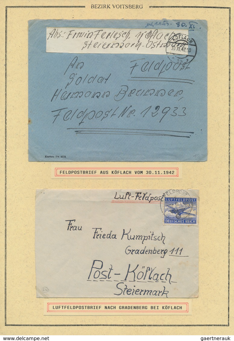 Österreich: 1900/2010 (ca.), STEIERMARK/Bezirk VOITSBERG, Umfassende Heimat-Sammlung Von Einigen Hun - Sammlungen