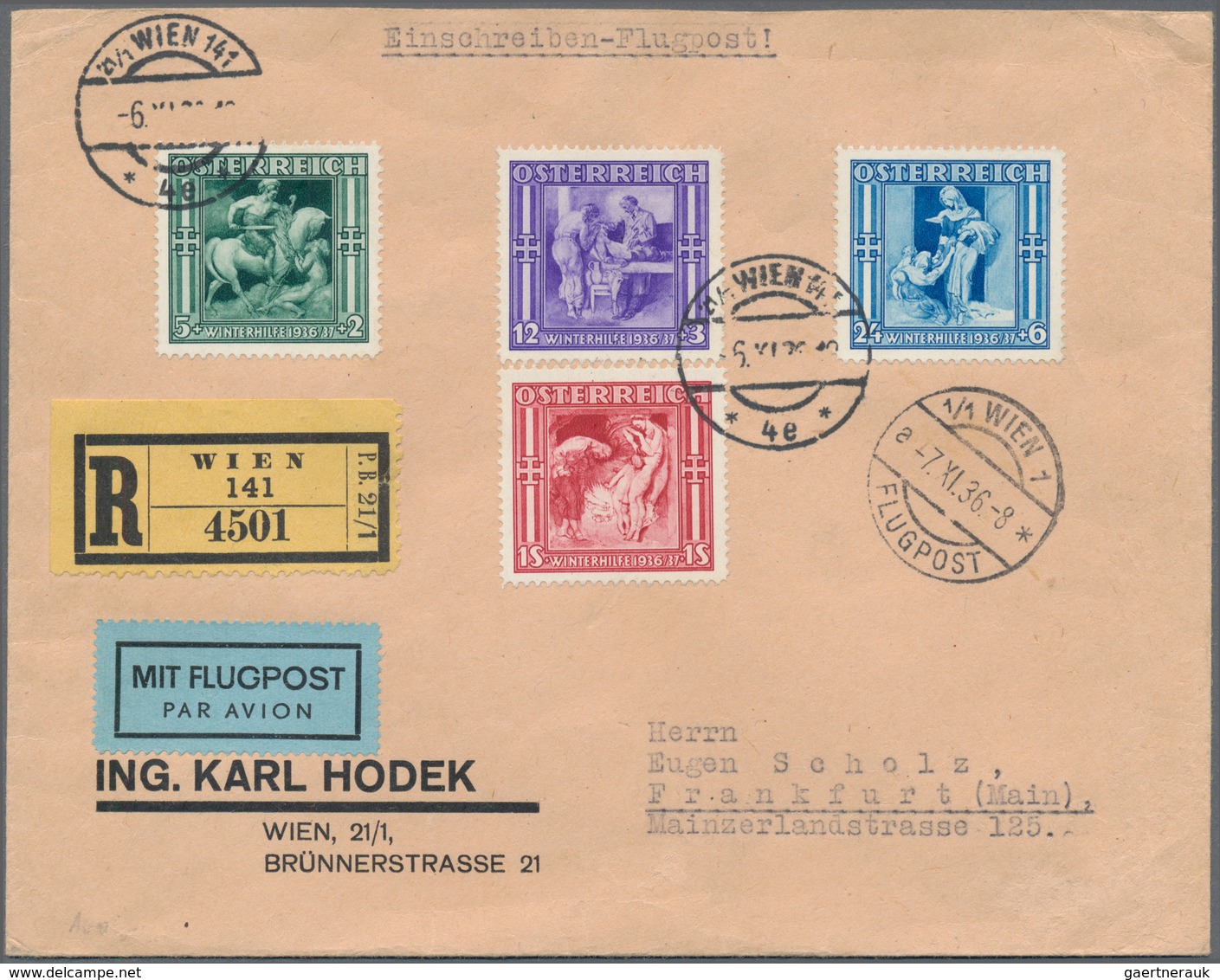 Österreich: 1933/1937, Kleine Postfrische Sammlung Mit U.a. MiNr. 591/96, 598/612, 613/16, 617/22. M - Colecciones