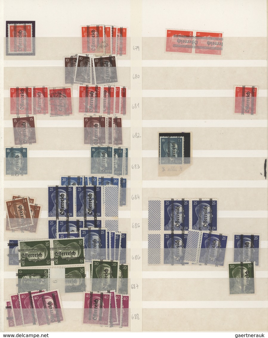 Österreich: 1945/1999, reichhaltiger Lagerbestand in vier berstend vollen Lageralben, durchgehend gu