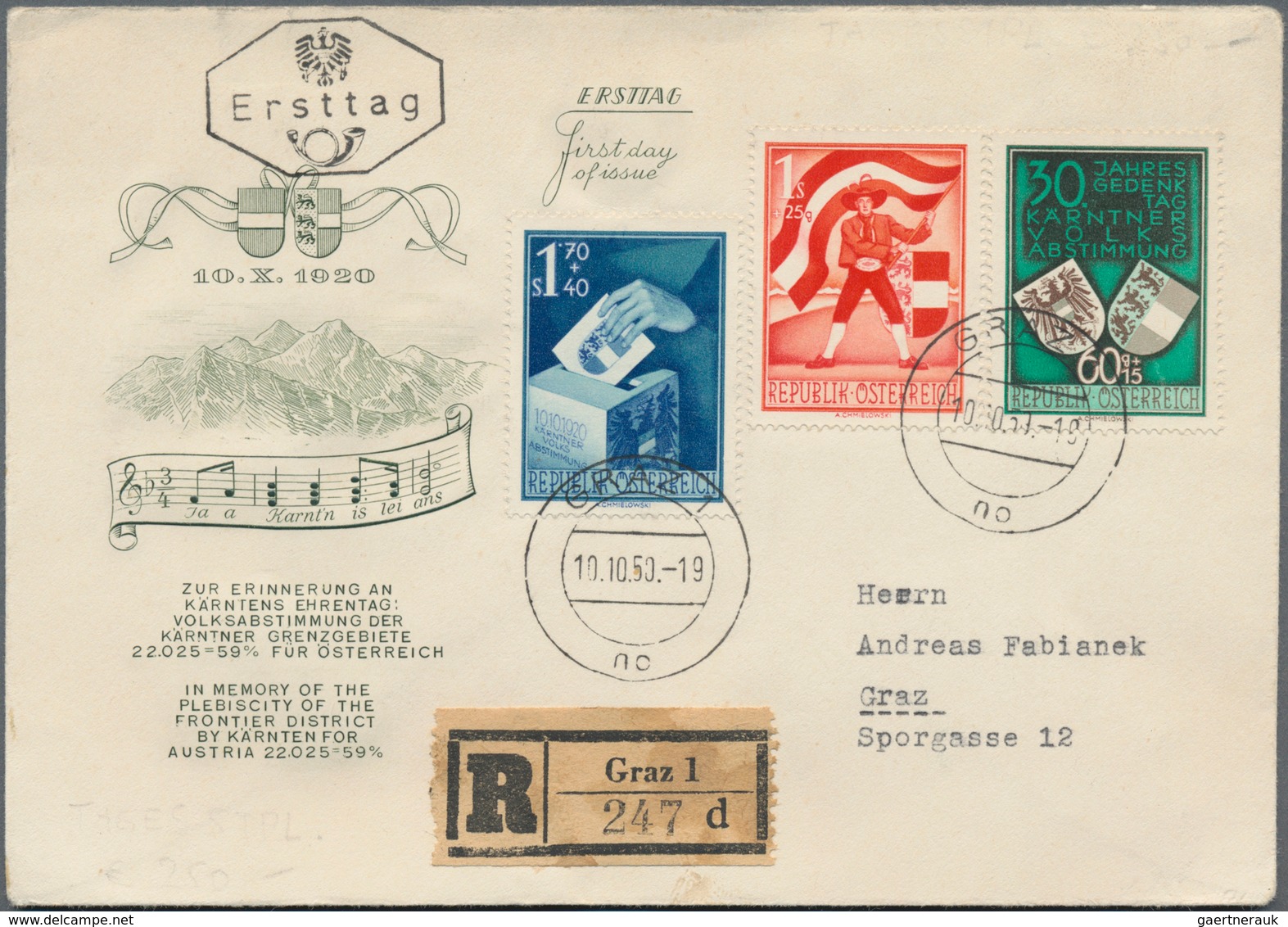 Österreich: 1946-1957, Partie Mit 23 FDC, Zumeist Bessere Ausgaben, Auch Echt Gelaufene Exemplare, S - Sammlungen
