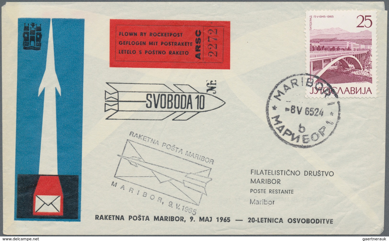 Österreich: 1961/1971 (ca.), RAKETENPOST: Kl. Partie Mit 14 Belegen Mit Einigen Unterschiedl. Stempe - Colecciones