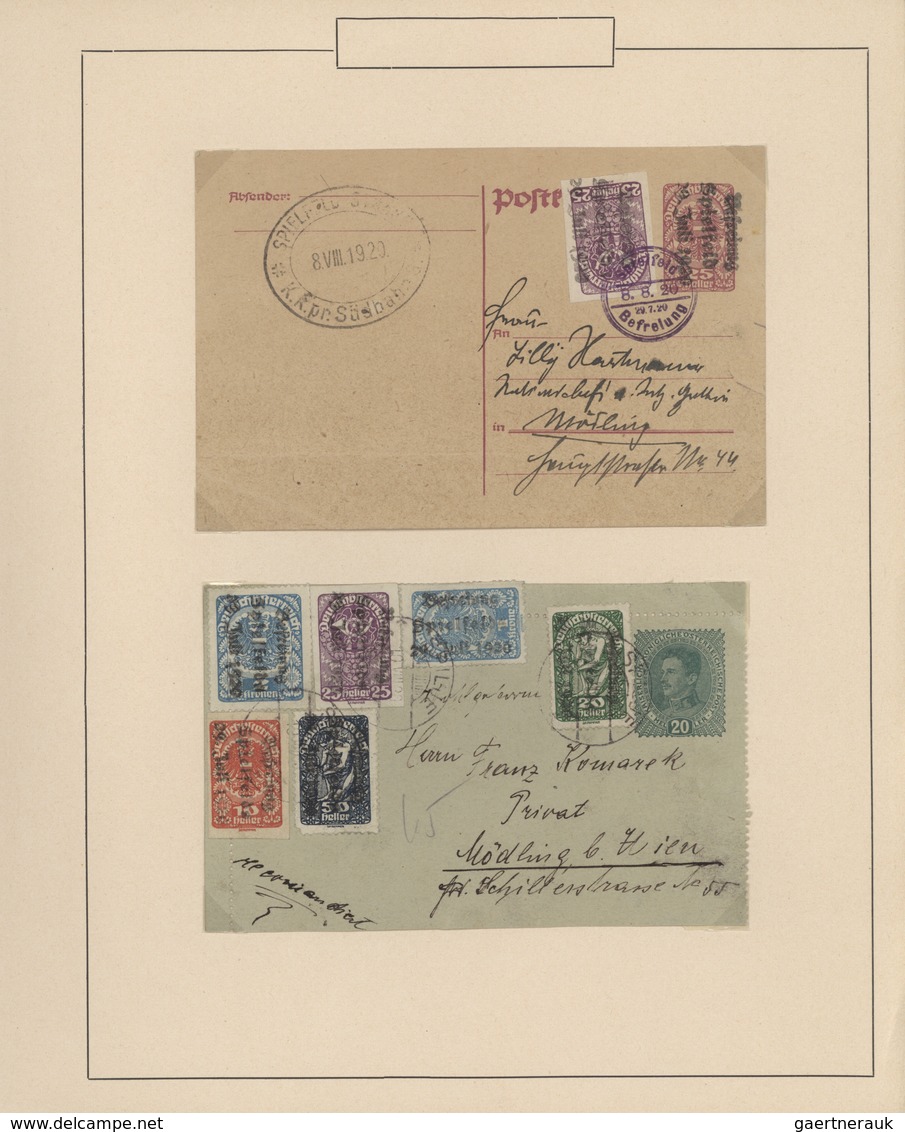Österreich - Lokalausgaben 1918/38 - Tirol: 1918/1924, Umfassende Sammlung Der Lokalausgaben Knittel - Other & Unclassified