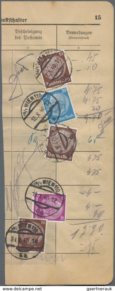 Österreich - Ostmark: 1940/1944, Partie Von Ca. 100 Briefen/Karten, Ferner Ca. 50 Teilseiten Eines P - Other & Unclassified