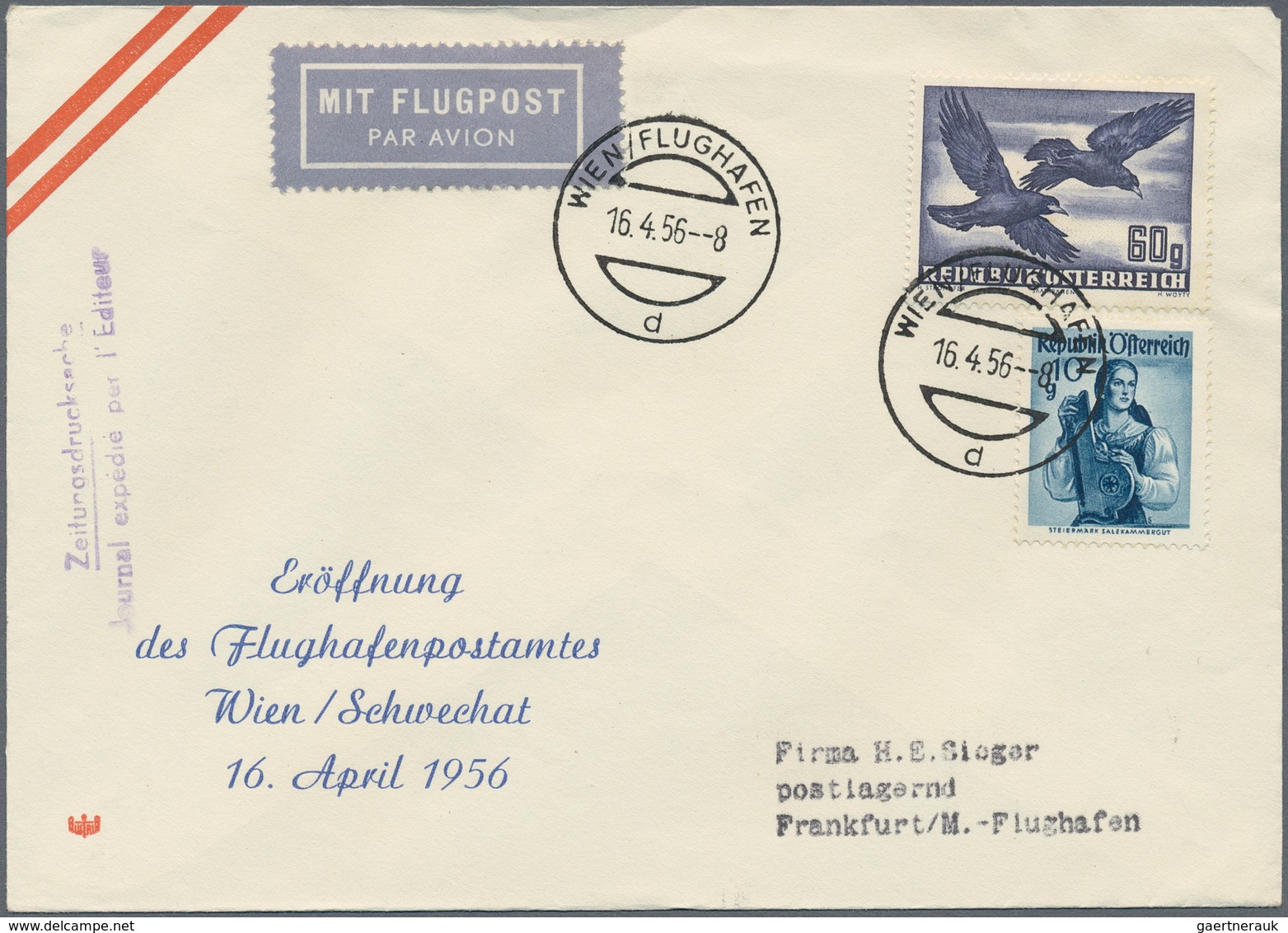 Österreich - Flugpost: 1949/2003, Vielseitige Partie Von Ca. 170 Briefen Und Karten, Dabei Frühe Bal - Otros & Sin Clasificación