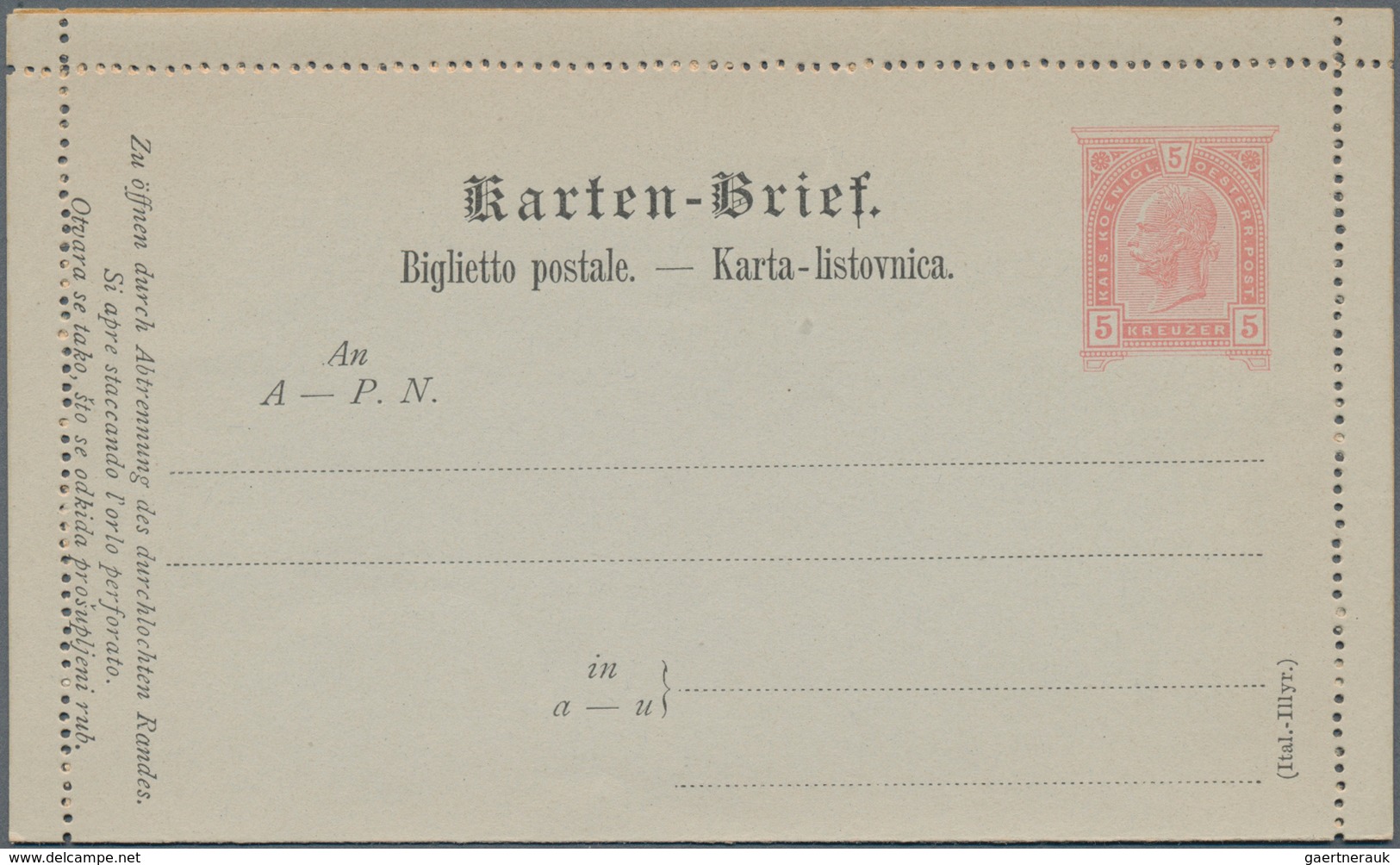 Österreich - Ganzsachen: 1886/1949 Ca. 130 Ungebrauchte Und Nur Wenig Gebrauchte Kartenbriefe, Begin - Altri & Non Classificati