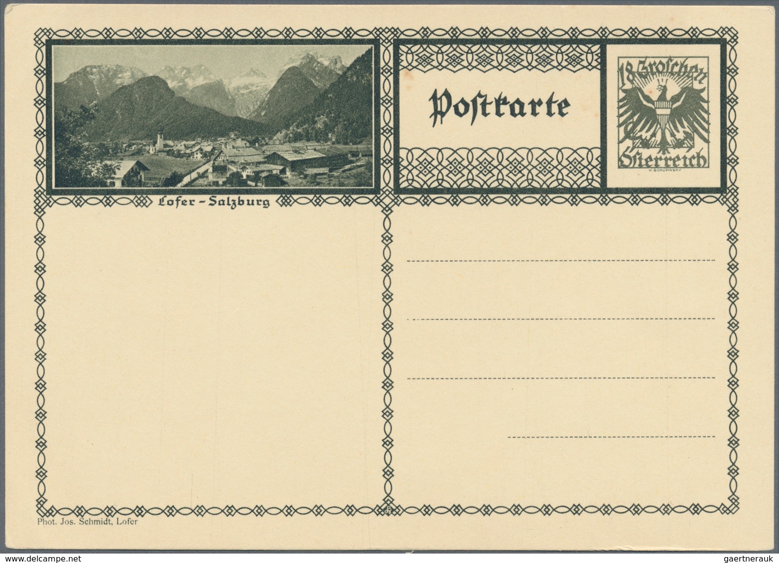 Österreich - Ganzsachen: BILDPOSTKARTEN: 1927, Wappenadler 18 Gr. Grünschwarz Fast Komplette Serie M - Otros & Sin Clasificación