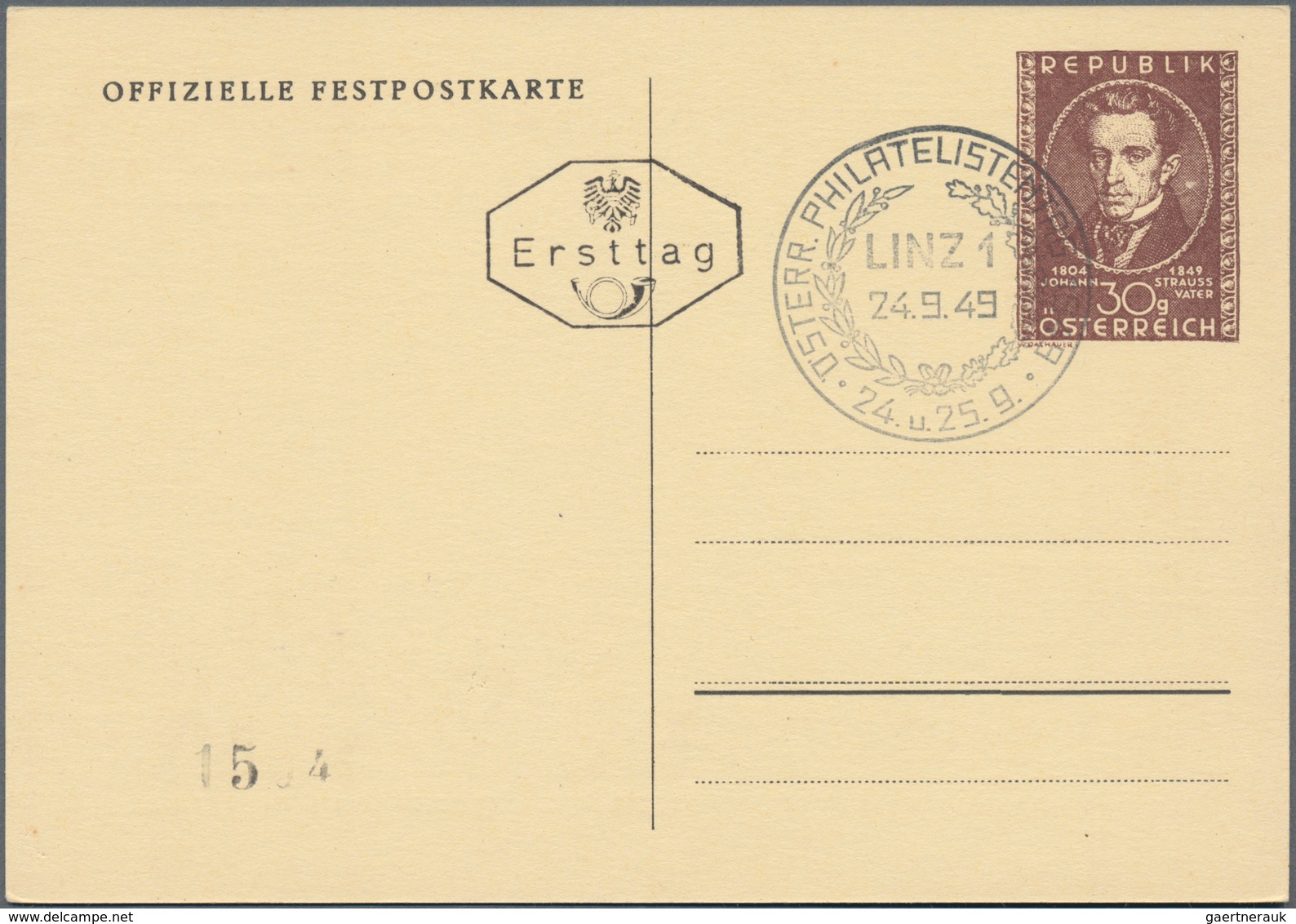 Österreich - Ganzsachen: 1947/1959 (ca.), inter. Bestand mit 37 Ganzsachen mit vielen Privatganzsach