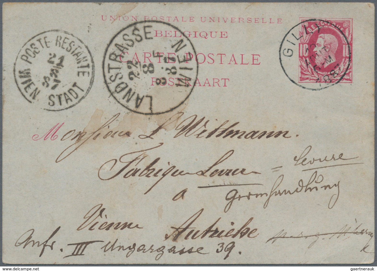 Österreich - Stempel: 1833/1925 Ca., WIEN, Umfangreiche Sammlung Der Stempel Von Wien Mit Ca.250 Bel - Macchine Per Obliterare (EMA)