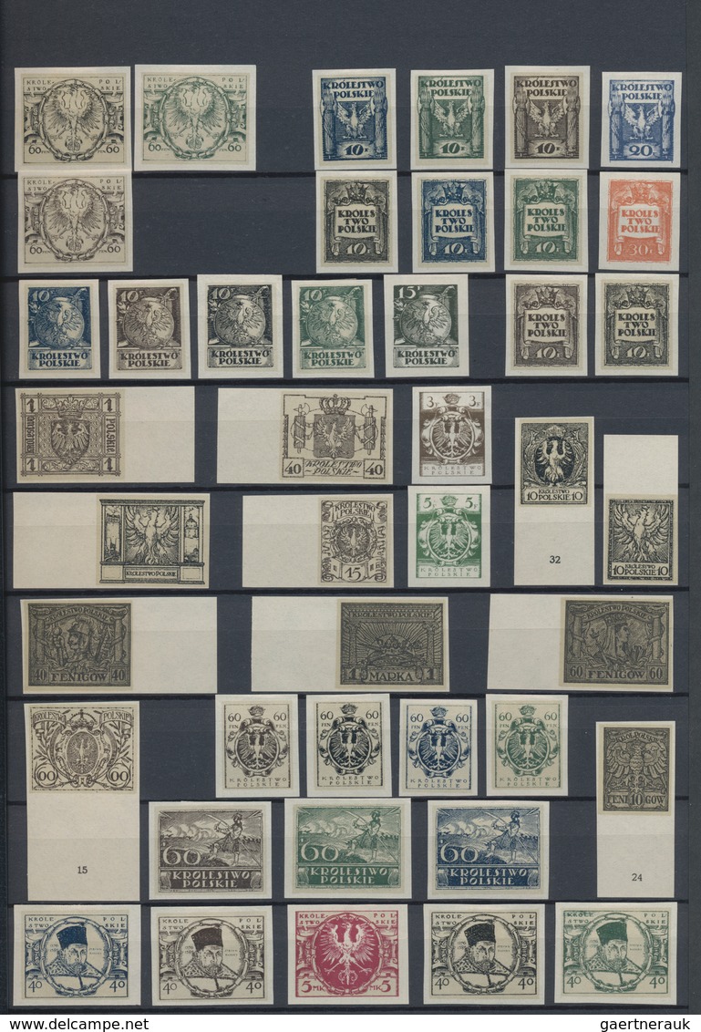 Polen: 1900/2000 (ca.), Poland/area, Sophisticated Balance In Three Stockbooks, Comprising E.g. Essa - Cartas & Documentos