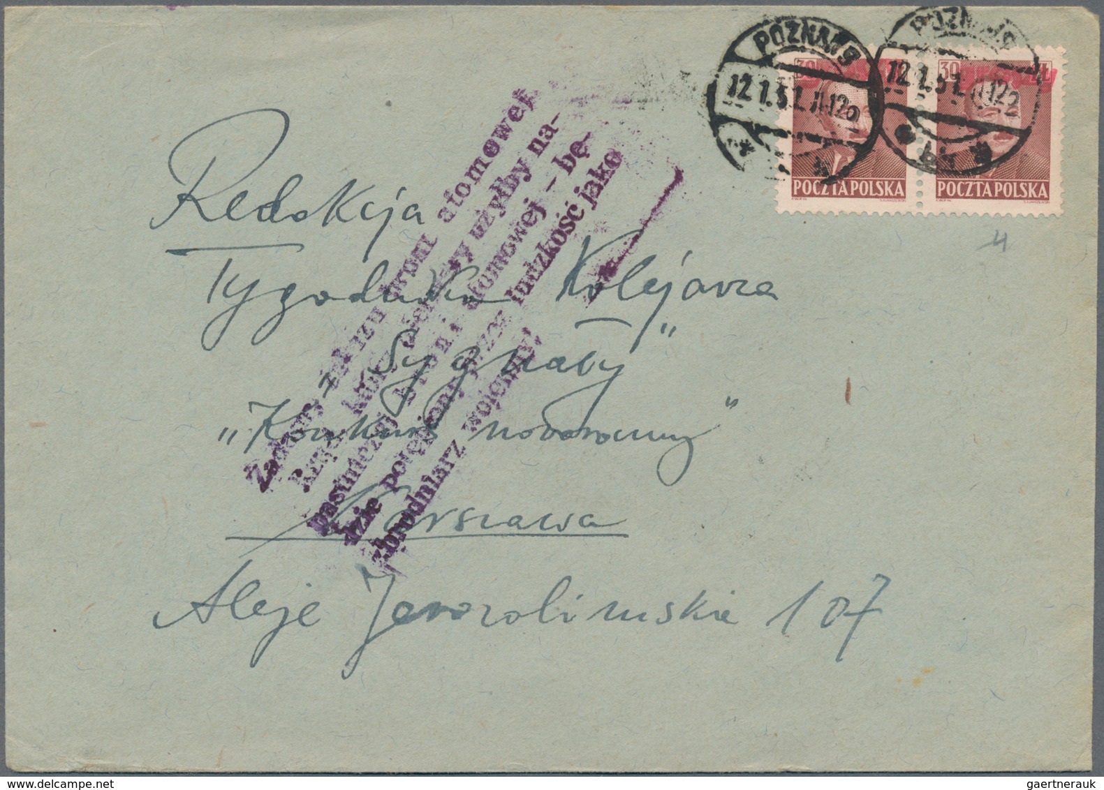 Polen: 1918/2005 (ca.) holding of ca. 590 cards, letters, postal stationary (better picture postcard