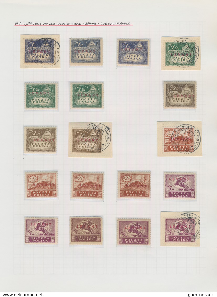 Polen: 1919/1923, Specialised Collection Of Apprx. 1.220 Stamps Neatly Arranged On Album Pages In A - Briefe U. Dokumente