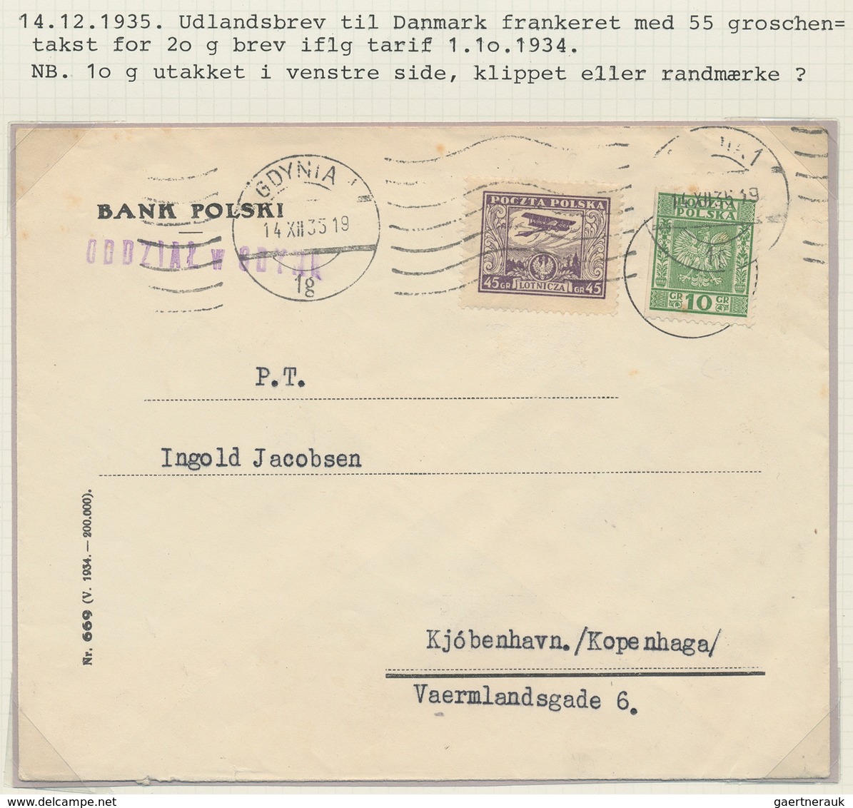 Polen: 1921/1925, Spezialised Collection On Self Constructed Album Pages Reches From Farmer, Koperni - Briefe U. Dokumente