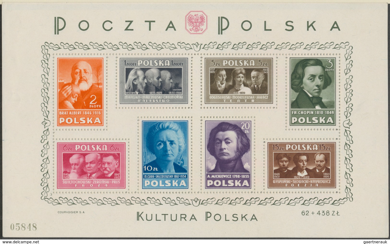 Polen: 1944/1959, A Splendid MNH Collection In Two Lindner Albums, Well Collected Throughout With Pl - Briefe U. Dokumente