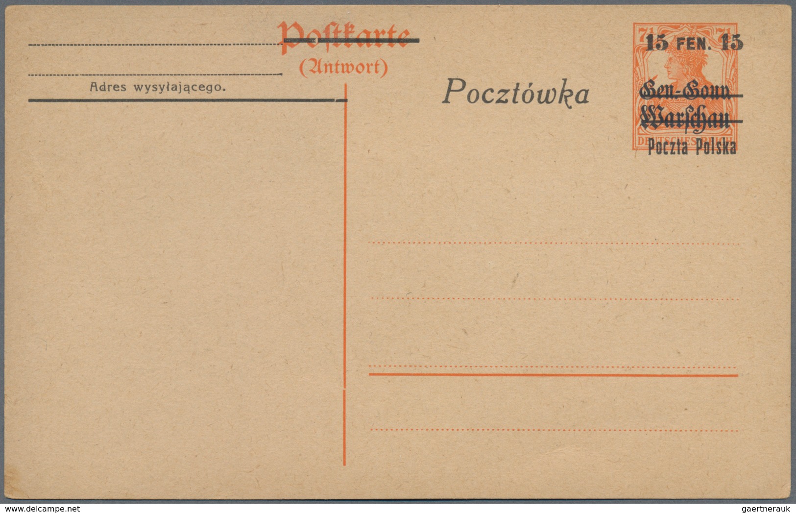 Polen - Ganzsachen: 1918/75 (ca.) Holding Of Ca. 890 Unused And Used Postal Stationery Postcards Wit - Enteros Postales