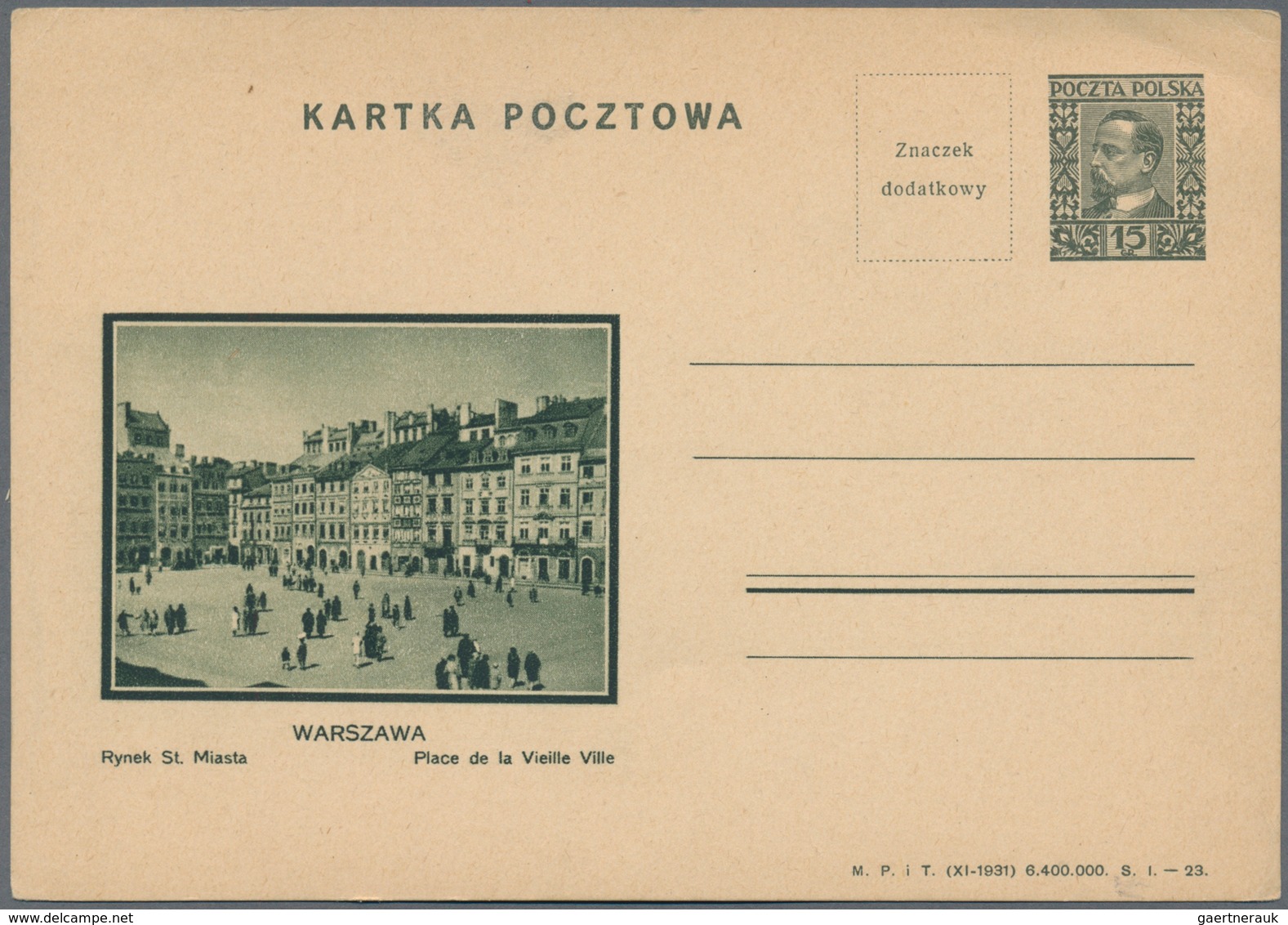 Polen - Ganzsachen: 1918/75 (ca.) holding of ca. 890 unused and used postal stationery postcards wit