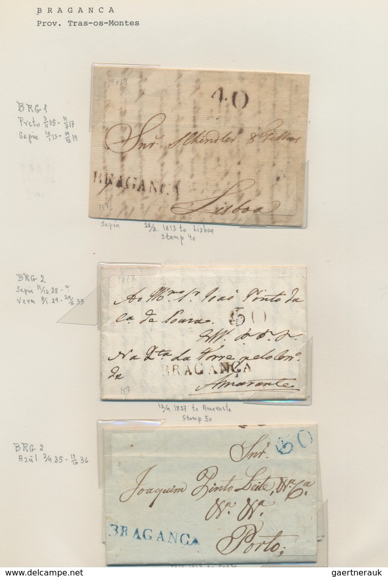 Portugal - Vorphilatelie: 1810/1850 (ca.), Collection Of Apprx. 150 Pre-philatelic Letters, Showing - ...-1853 Vorphilatelie