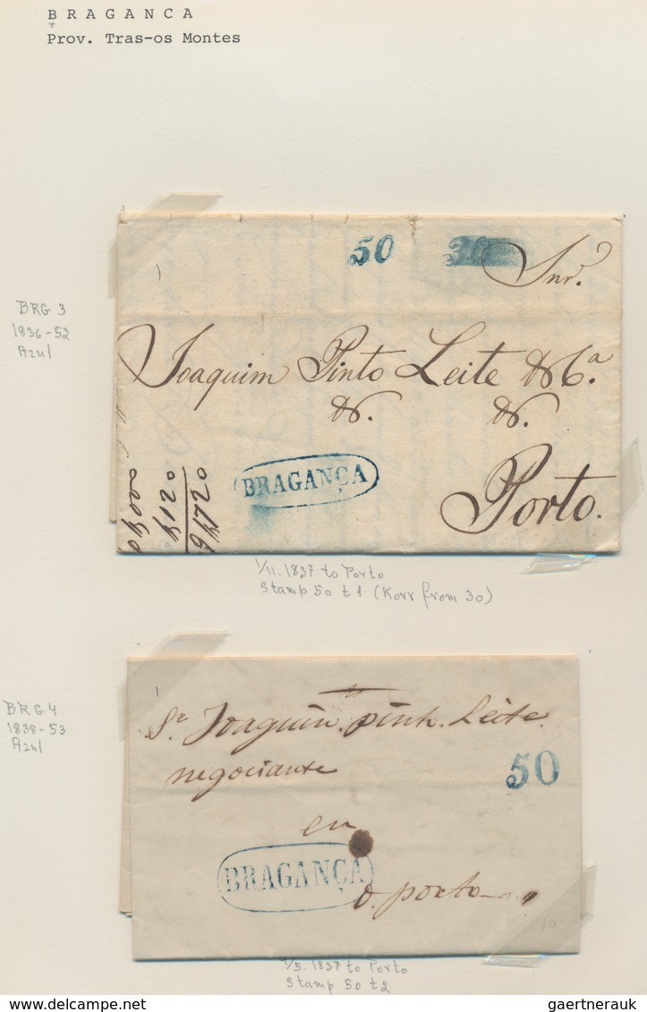 Portugal - Vorphilatelie: 1810/1850 (ca.), Collection Of Apprx. 150 Pre-philatelic Letters, Showing - ...-1853 Prefilatelia