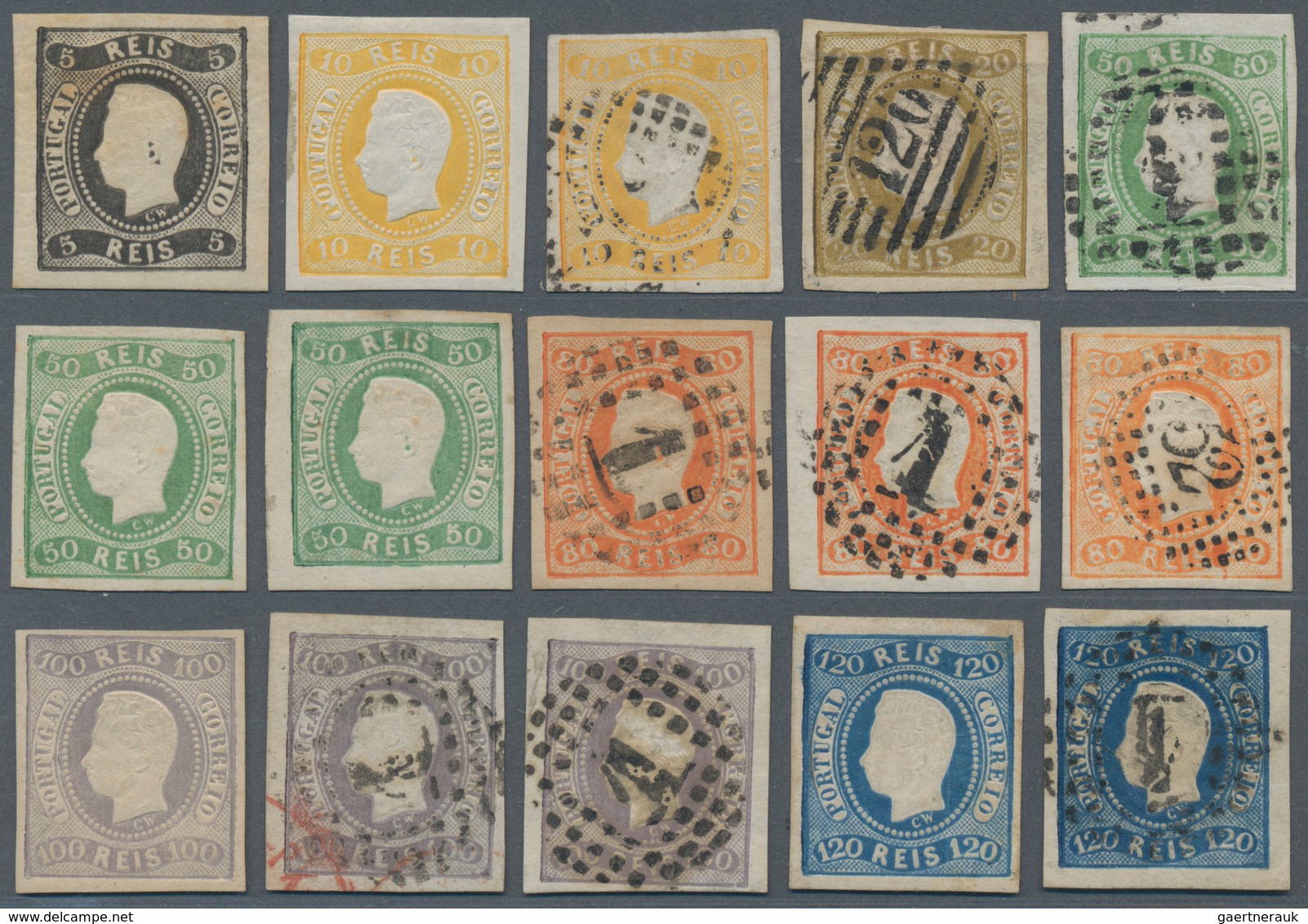 Portugal: 1853/1911 (ca.), Accumulation Of The Classic Issues With Many Imperforates Incl. Many Valu - Sonstige & Ohne Zuordnung