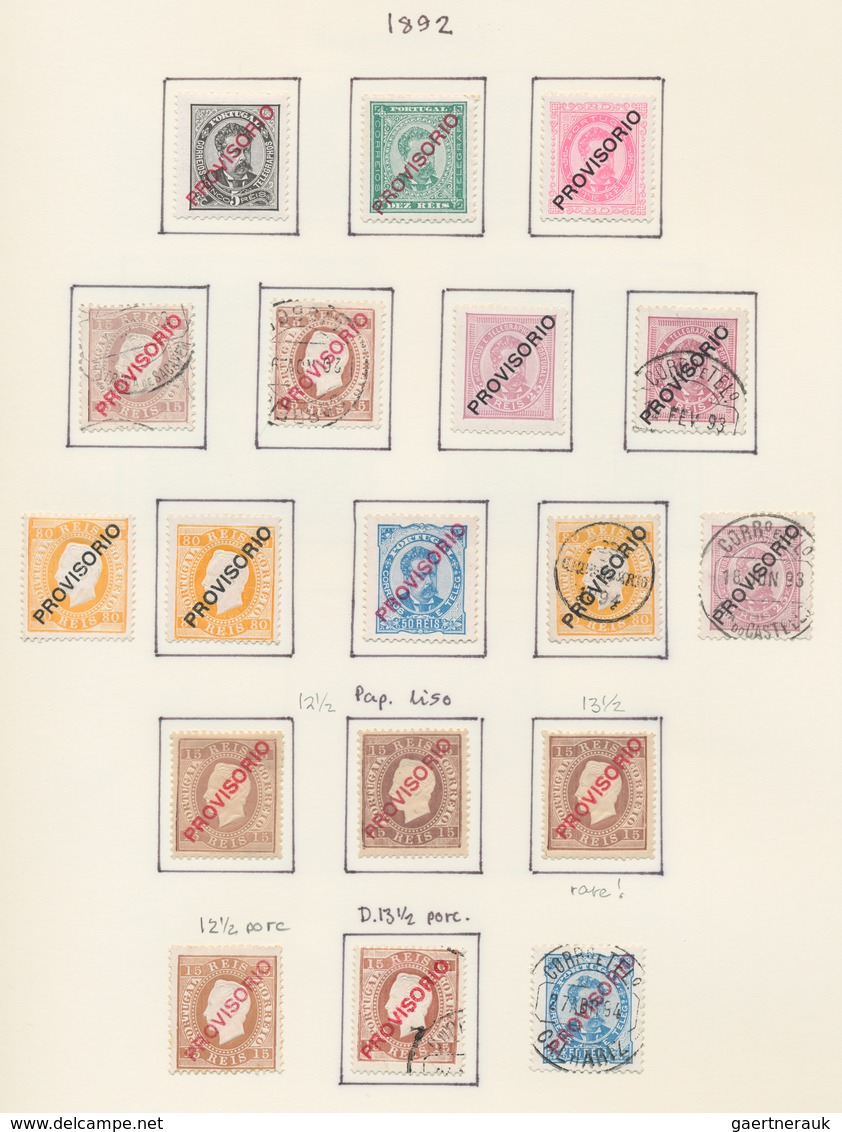 Portugal: 1853/1960, Comprehensive Mint And Used Specialised Collection On Apprx. 350 Album Pages In - Otros & Sin Clasificación