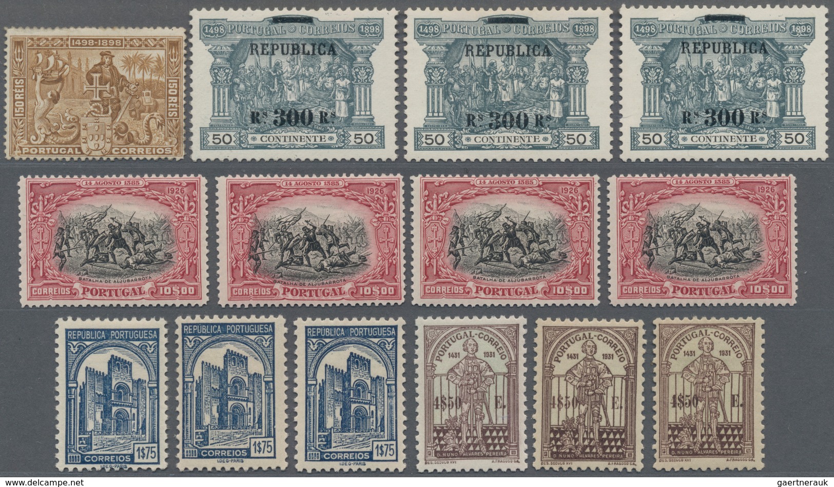 Portugal: 1898/1984 (ca.), Accumulation Of The Stamps (NO Miniature Sheets) On Approx. 670 Small + 1 - Other & Unclassified