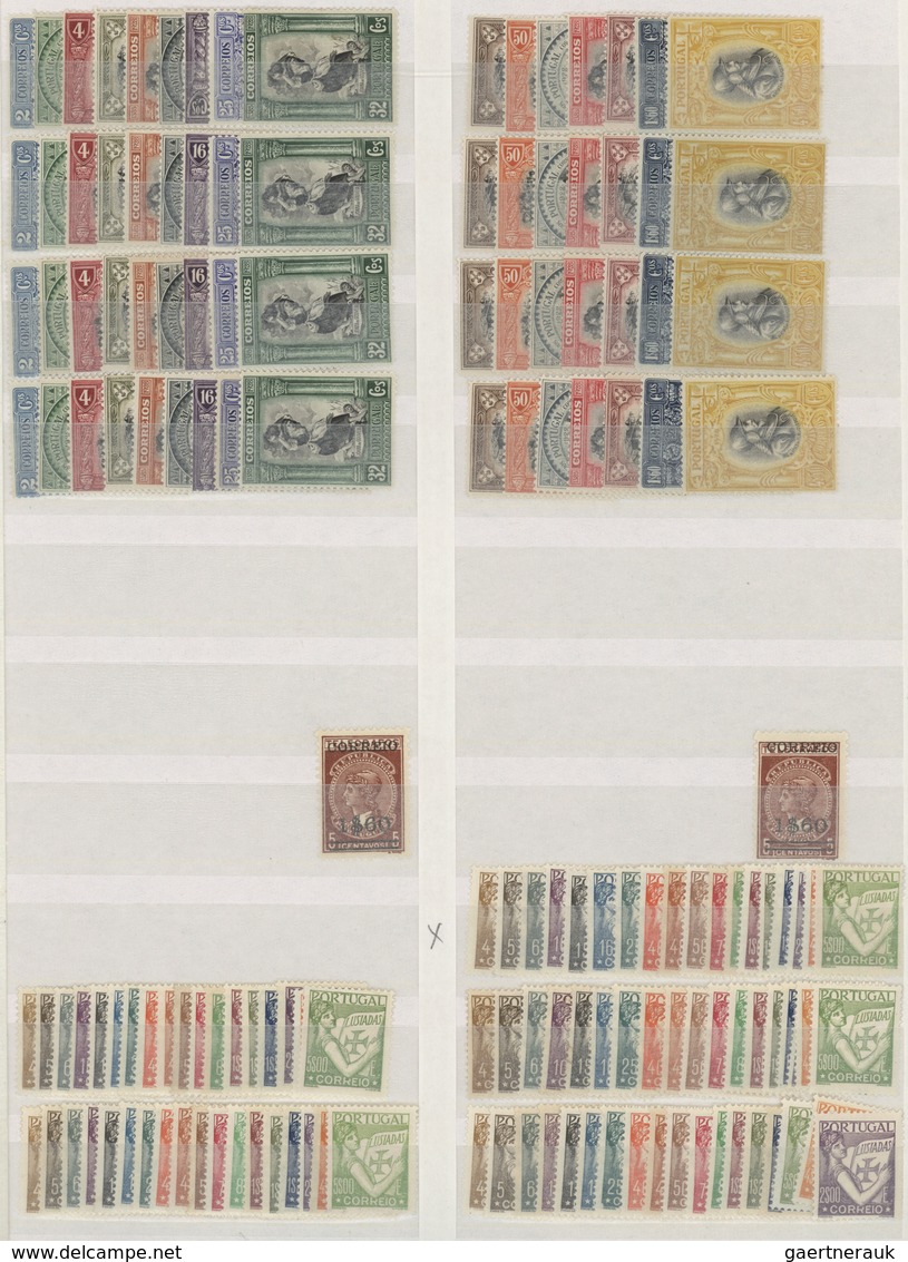 Portugal: 1910/1957, Mint Accumulation Of Apparently Only Complete (better) Sets, Neatly Sorted On S - Sonstige & Ohne Zuordnung