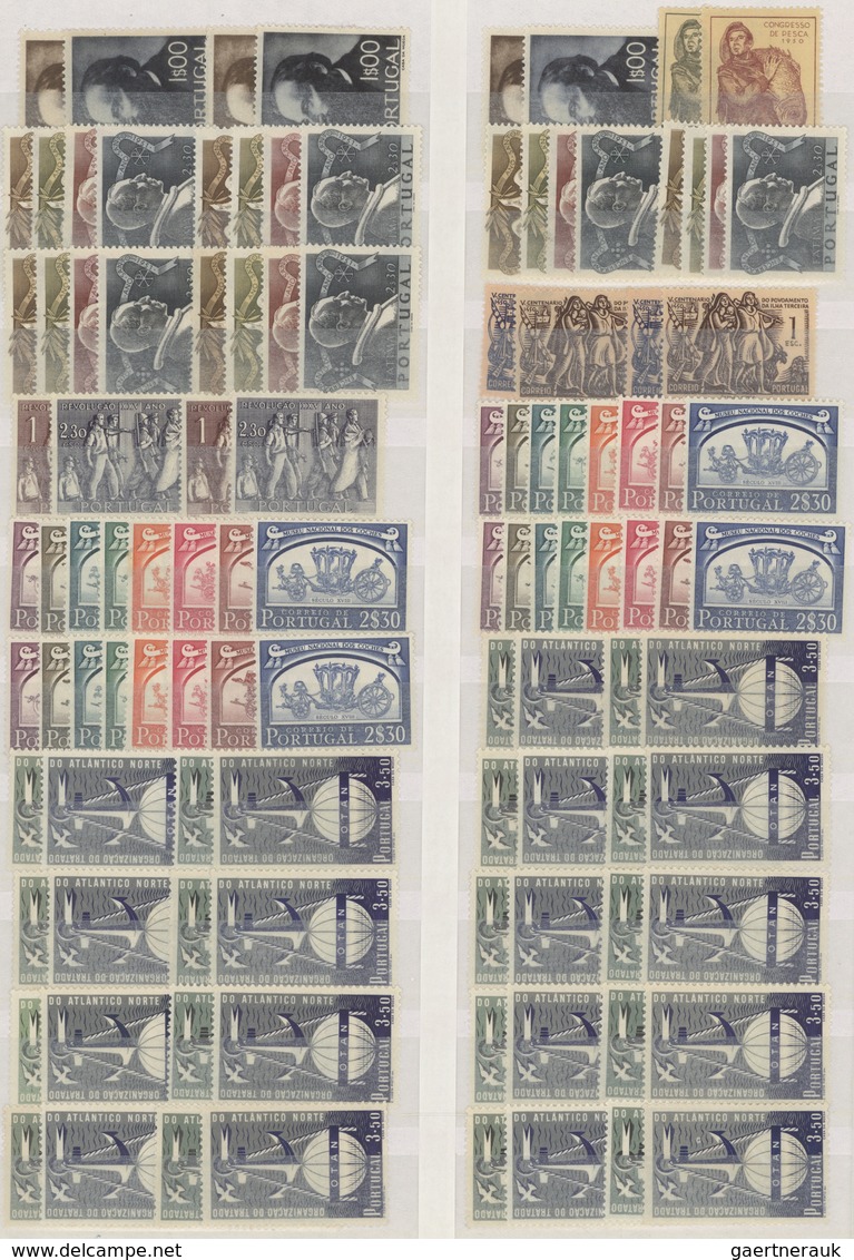 Portugal: 1910/1957, Mint Accumulation Of Apparently Only Complete (better) Sets, Neatly Sorted On S - Otros & Sin Clasificación