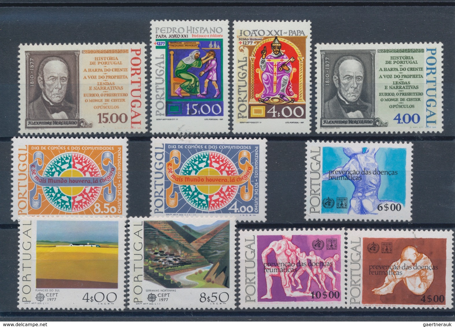 Portugal: 1977, Sets MNH Without The Souvenir Sheets Per 150. Every Year Set Is Separately Sorted On - Otros & Sin Clasificación