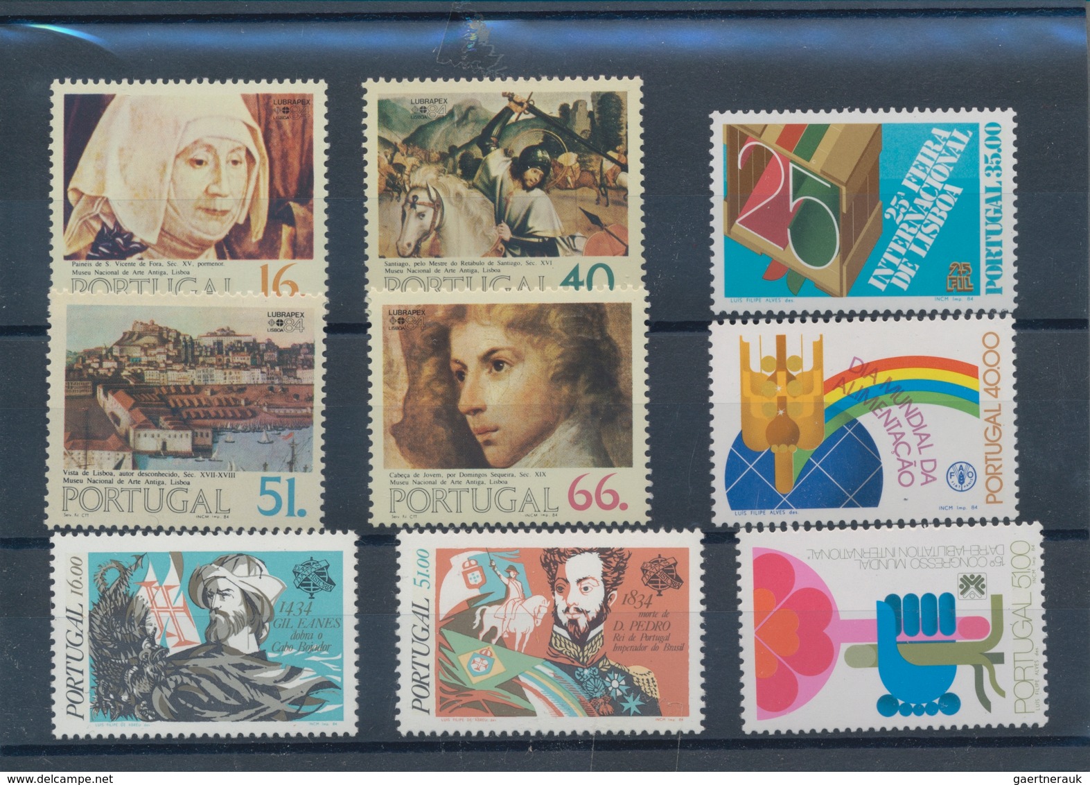 Portugal: 1982/1984, sets per 175 MNH without the definitives and souvenir sheets. Every year set is
