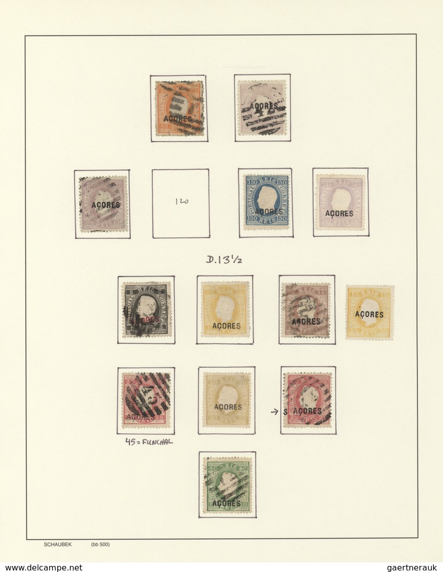 Portugal - Azoren: 1868/1935, Acores/Horta/Angra/Ponta Delgada, Comprehensive Mint And Used Collecti - Azores