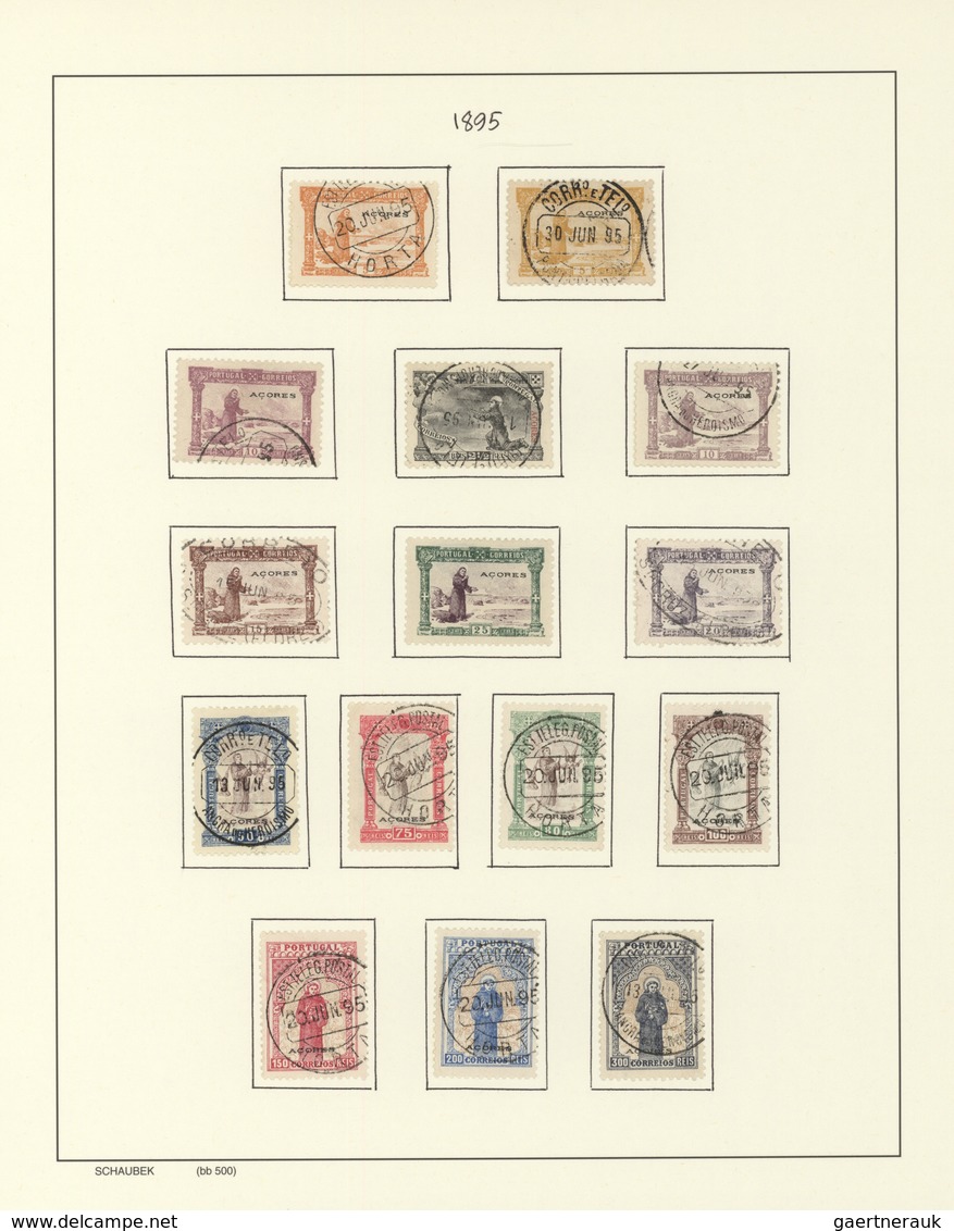 Portugal - Azoren: 1868/1935, Acores/Horta/Angra/Ponta Delgada, comprehensive mint and used collecti