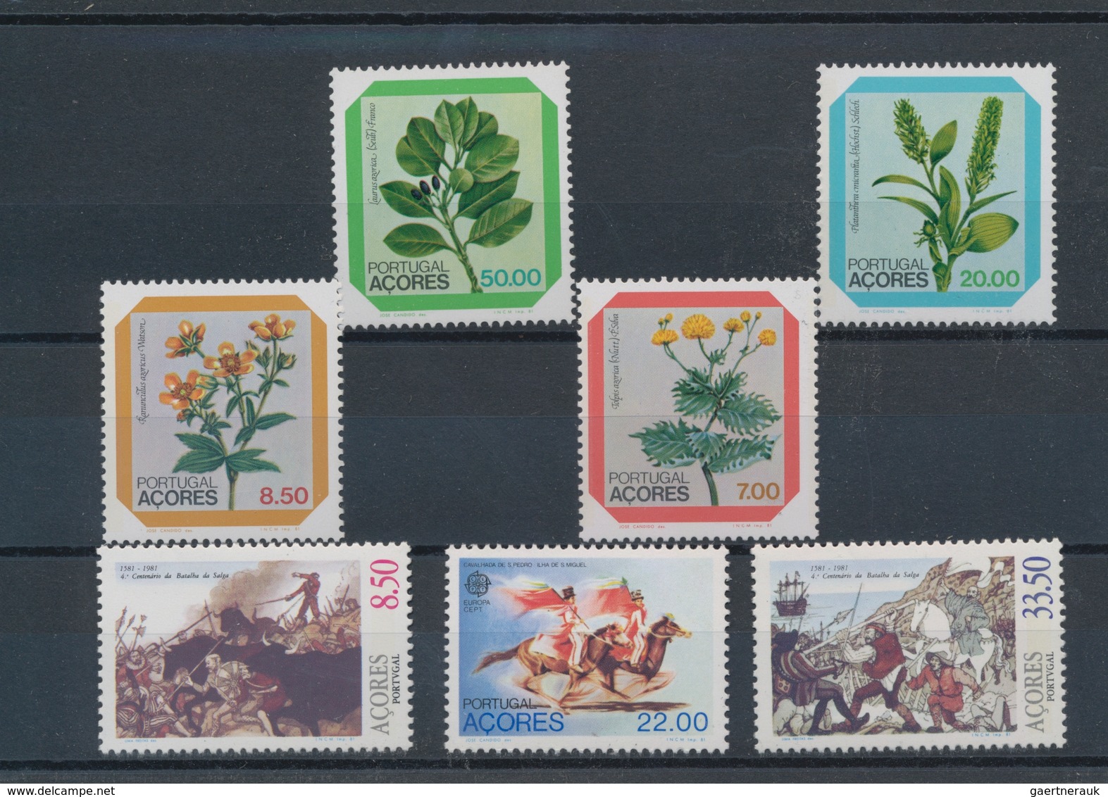 Portugal - Azoren: 1981, Sets MNH Without The Souvenir Sheet Per 400. Every Year Set Is Separately S - Azores