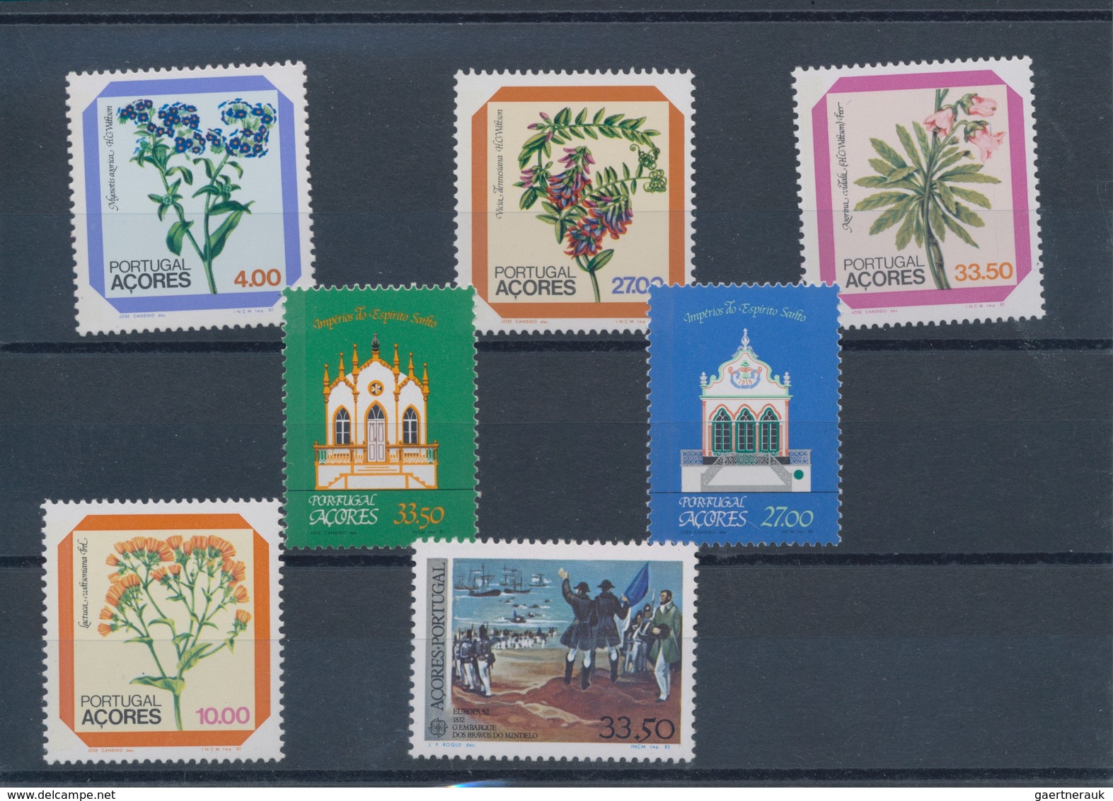 Portugal - Azoren: 1982, Sets MNH Without The Souvenir Sheet Per 800. Every Year Set Is Separately S - Azores