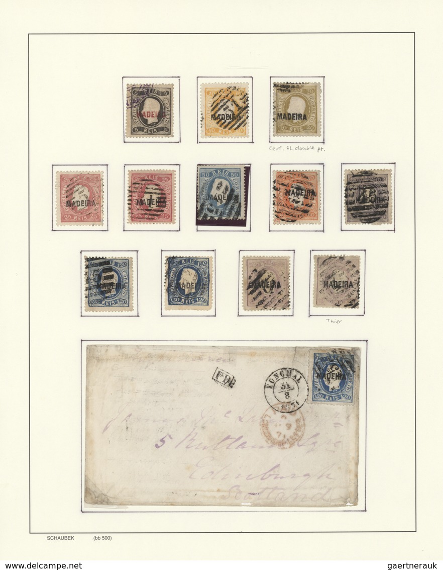 Portugal - Madeira: 1780/1940 (ca.), Madeira/Funchal, sophisticated mint and used collection in a Sc