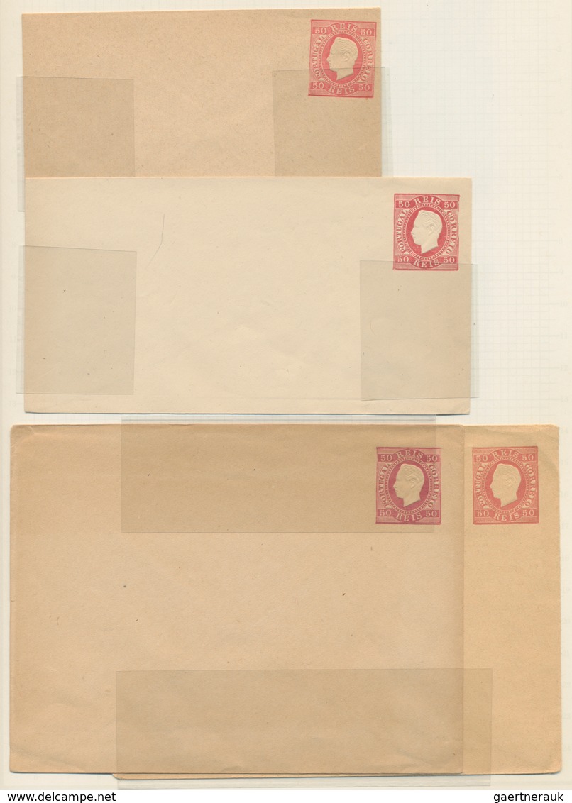 Portugal - Ganzsachen: 1879/1957, Collection Of Apprx. 440 Used And Unused Stationeries With Cards, - Ganzsachen